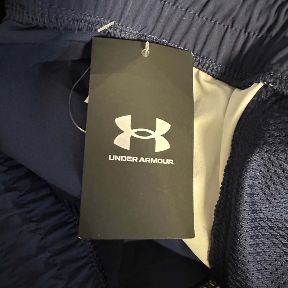 Women's Under Armour Jogger Pants Size L Navy Blue Auburn Lacrosse Club NWT NEW - Picture 5 of 14